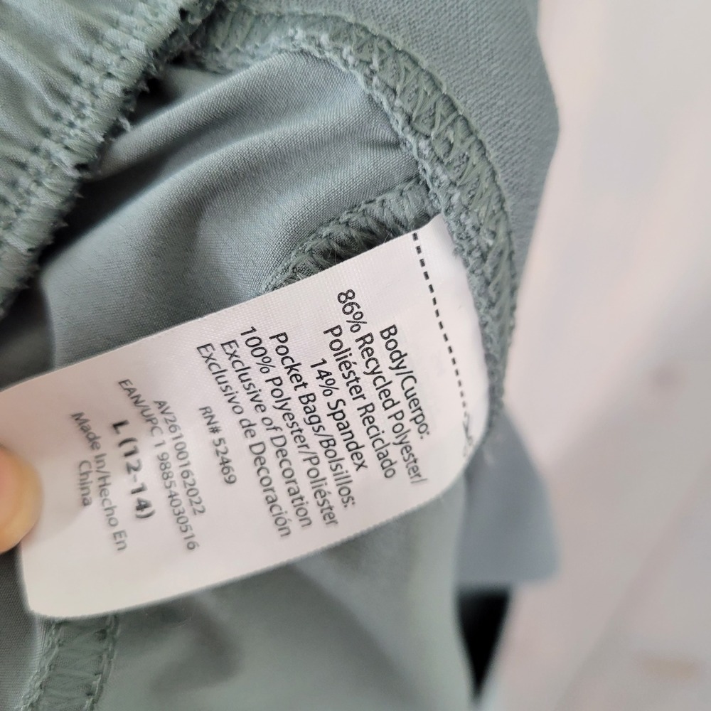 Avia Cargo Pants Womens L 12-14 Sage Green High Rise Utility Hiking Athleisure - Picture 8 of 9